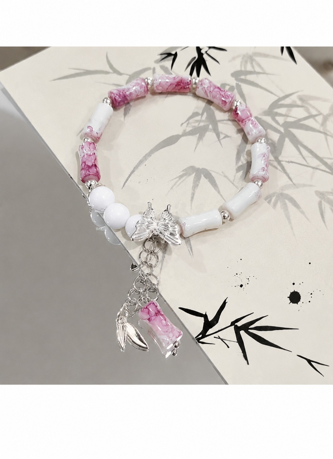 Cherry Blossom Charm Bracelet