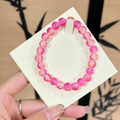 Pink Glow Beaded Bracelet