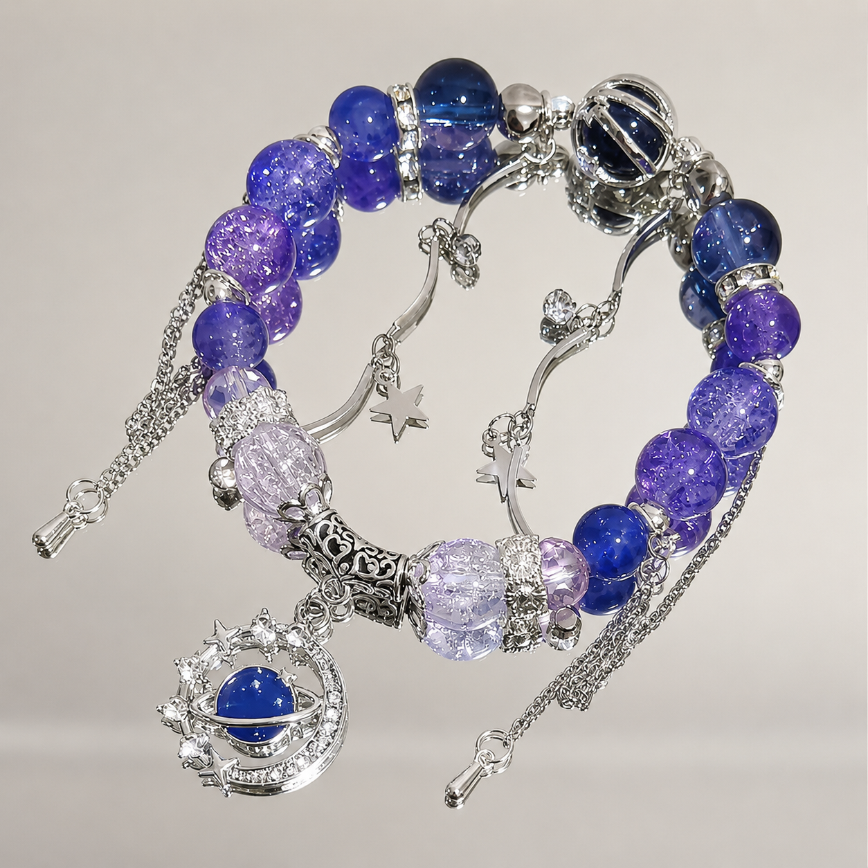 Celestial Galaxy Charm Bracelet