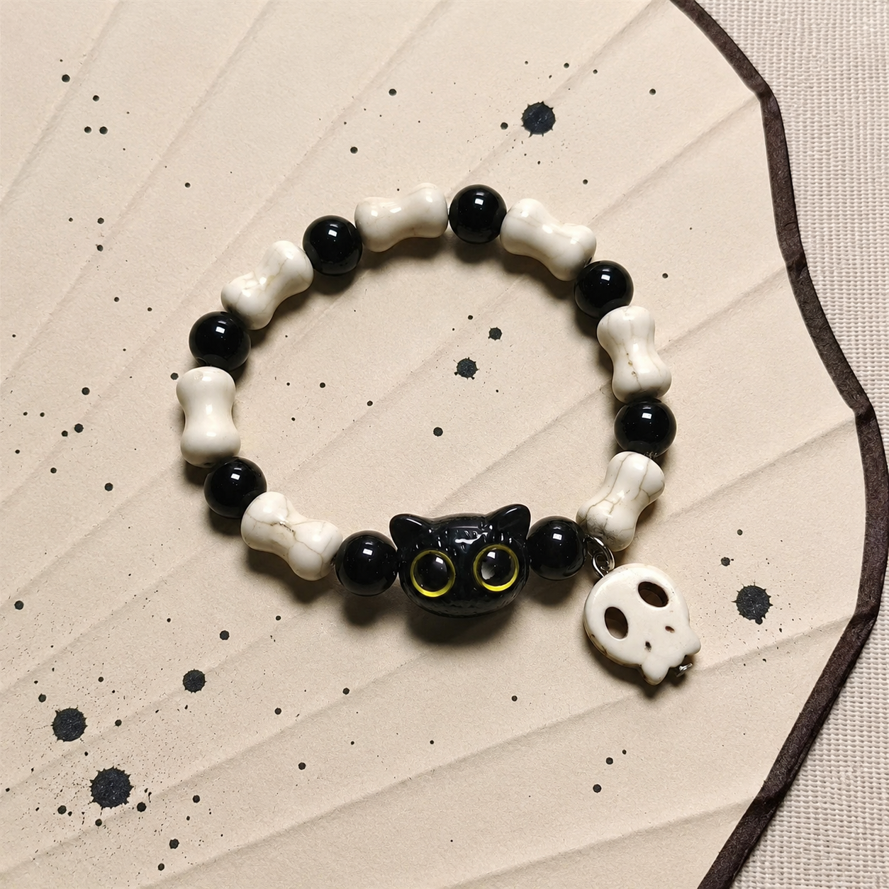 Midnight Cat Charm Bracelet