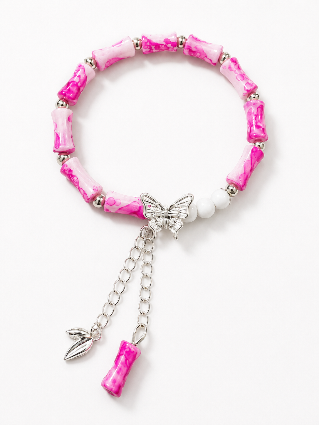 Cherry Blossom Charm Bracelet