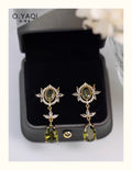 Forest Whisper Clip-On Drop Earrings