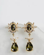 Forest Whisper Clip-On Drop Earrings