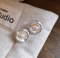 Ripple Pearl Studs