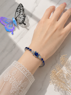 Vintage Blue Stone Tennis Bracelet