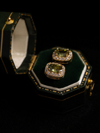 Verdant Glow Clip-On Earrings