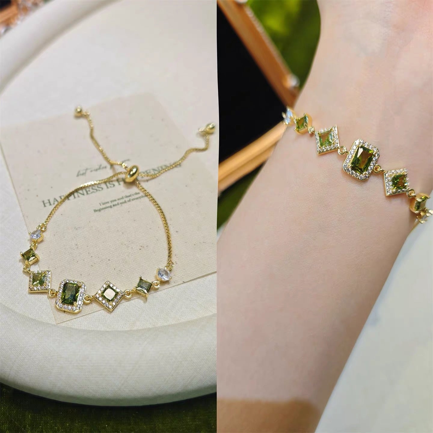 Wizard of OZ Collection – Emerald Green Adjustable Bracelet