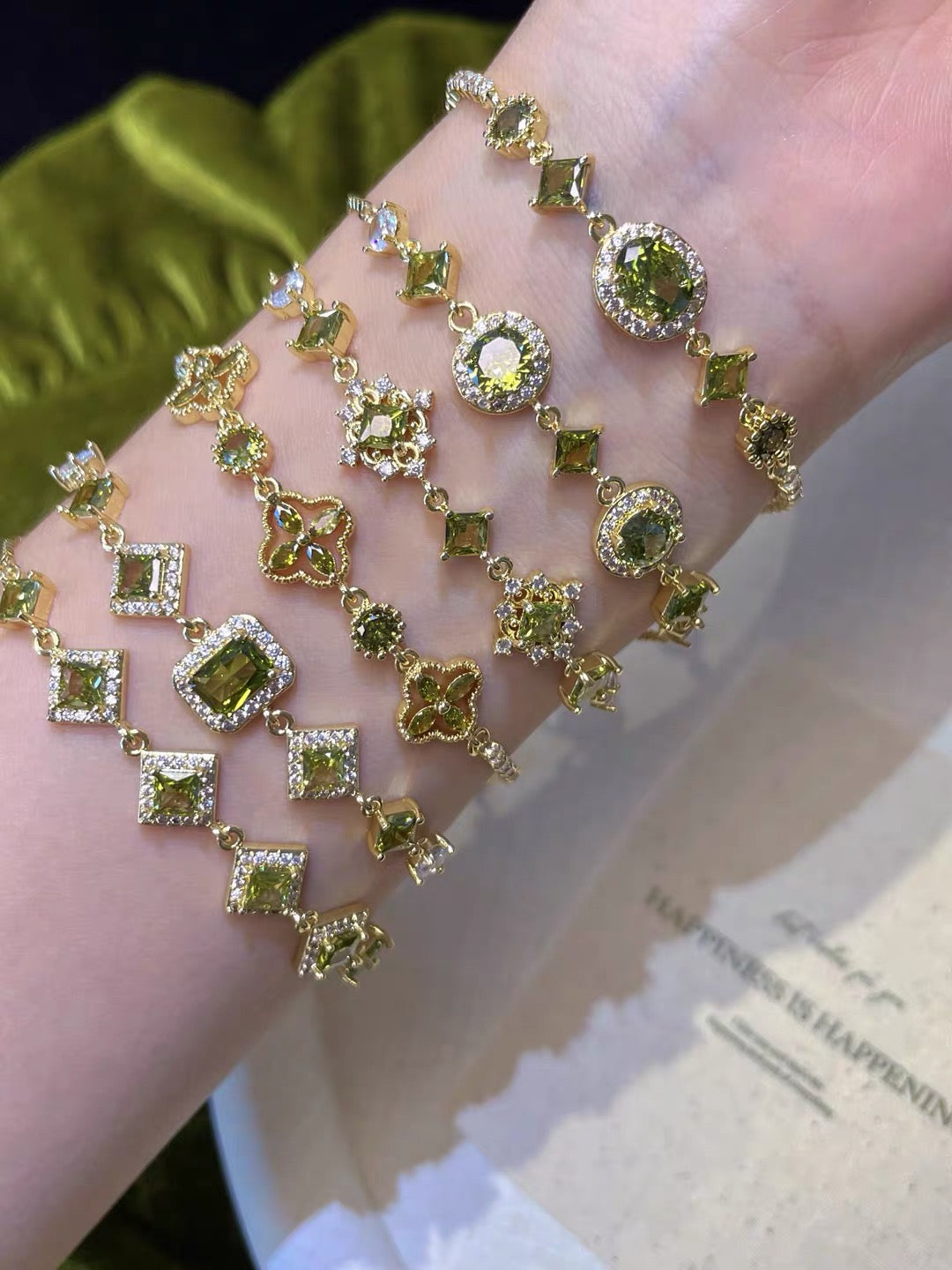 Wizard of OZ Collection – Emerald Green Adjustable Bracelet