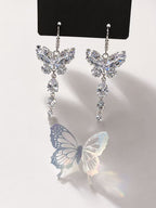 Elegant Butterfly Jewelry Set (Necklace & Earrings)