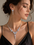Elegant Butterfly Jewelry Set (Necklace & Earrings)