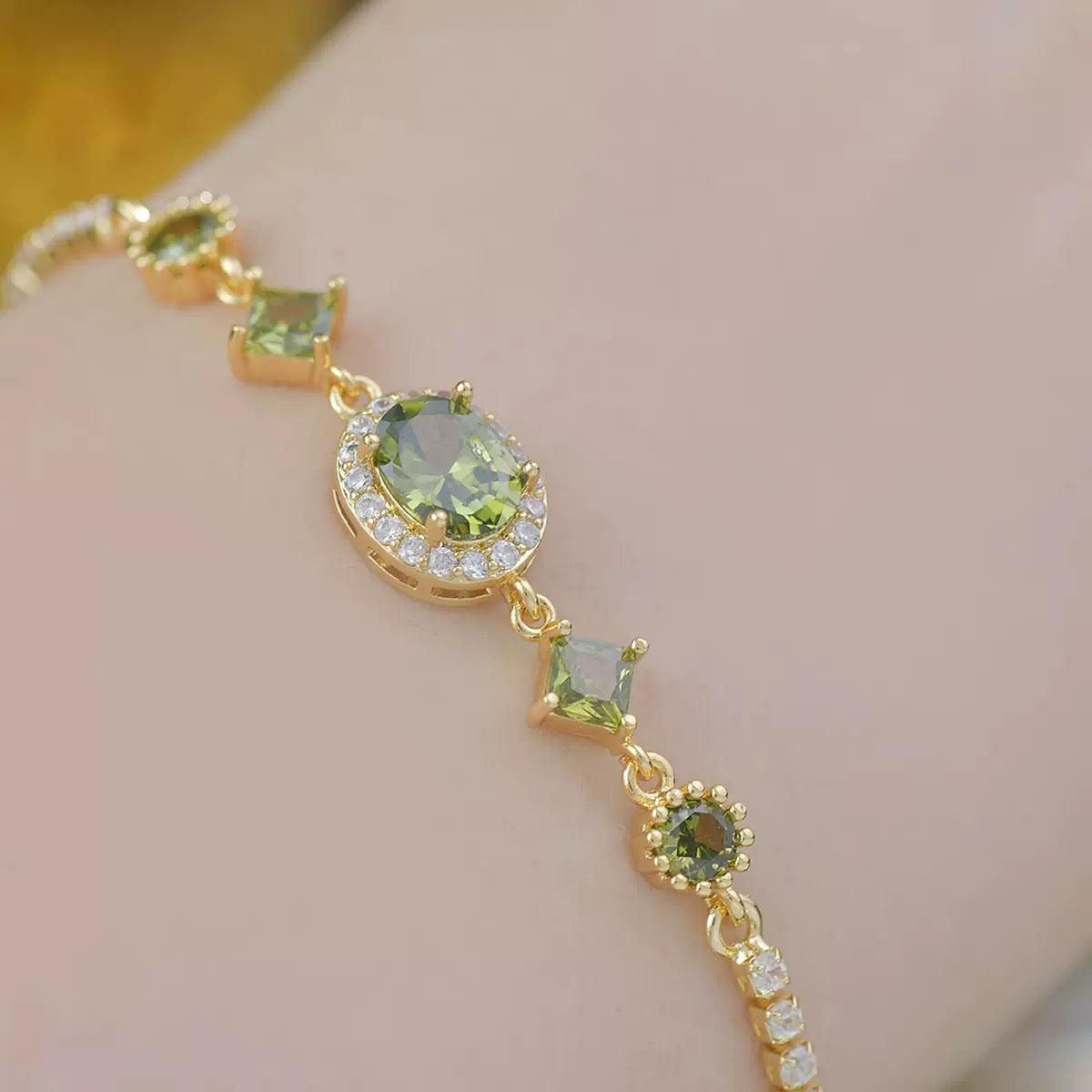 Wizard of OZ Collection – Emerald Green Crystal Adjustable Bracelet