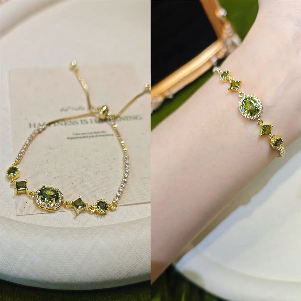 Wizard of OZ Collection – Emerald Green Crystal Adjustable Bracelet