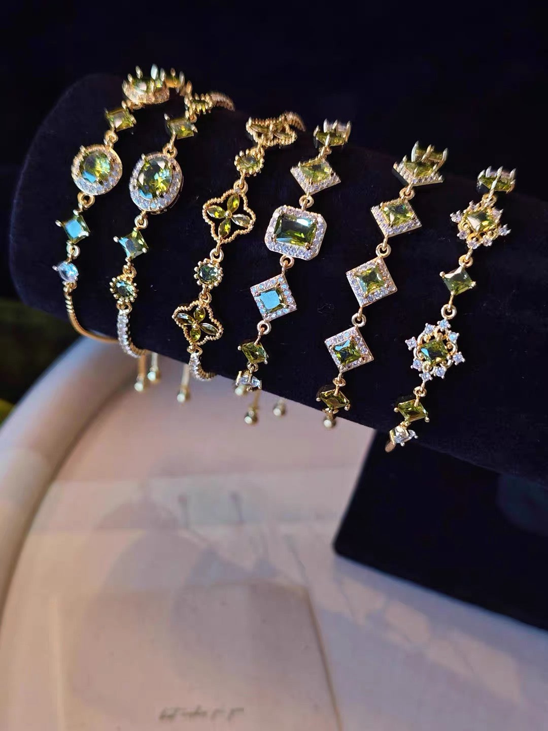 Wizard of OZ Collection – Emerald Green Crystal Adjustable Bracelet