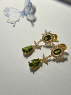 Forest Whisper Clip-On Drop Earrings