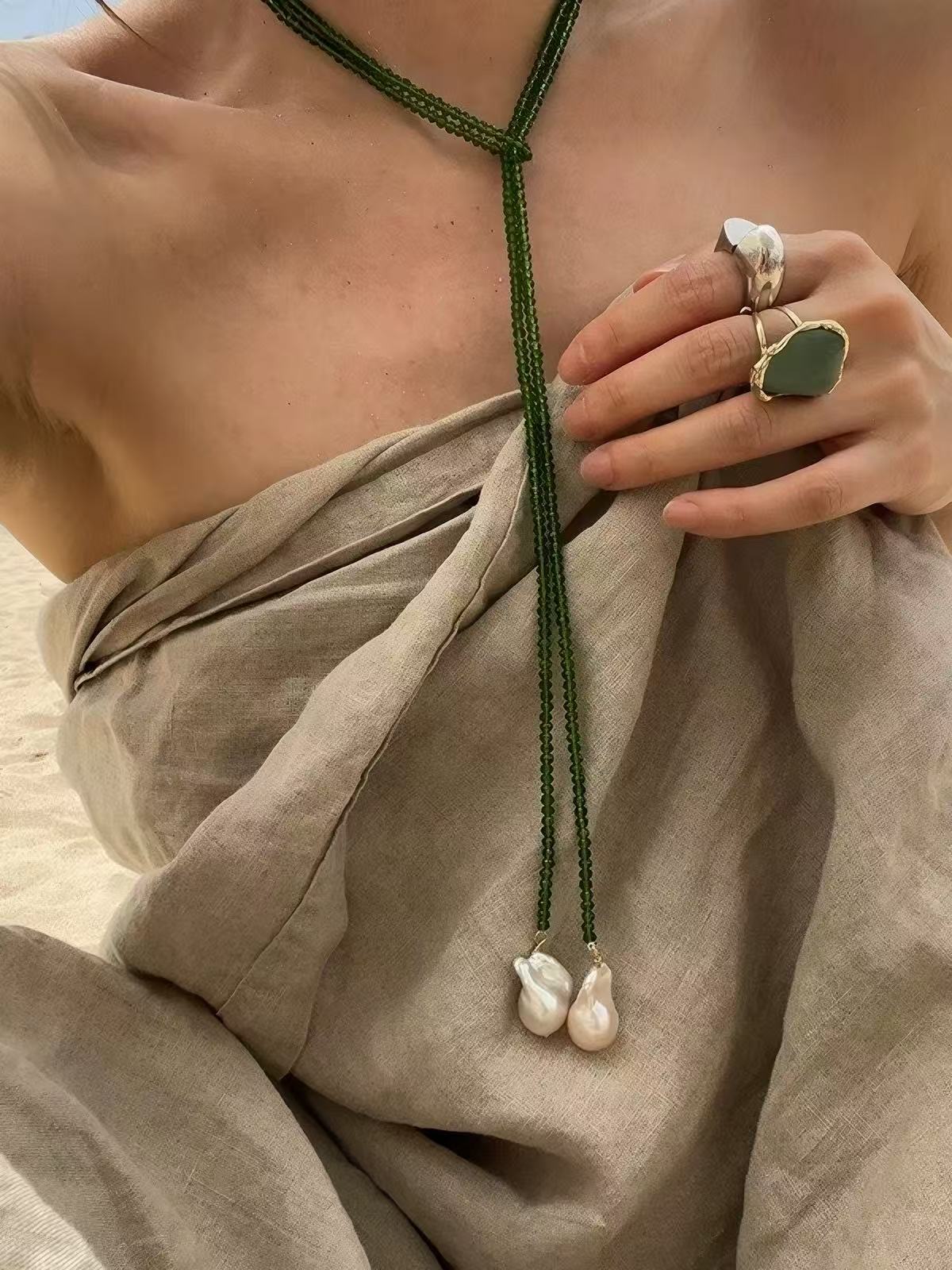 Long Pearl Strand Necklace（120cm)