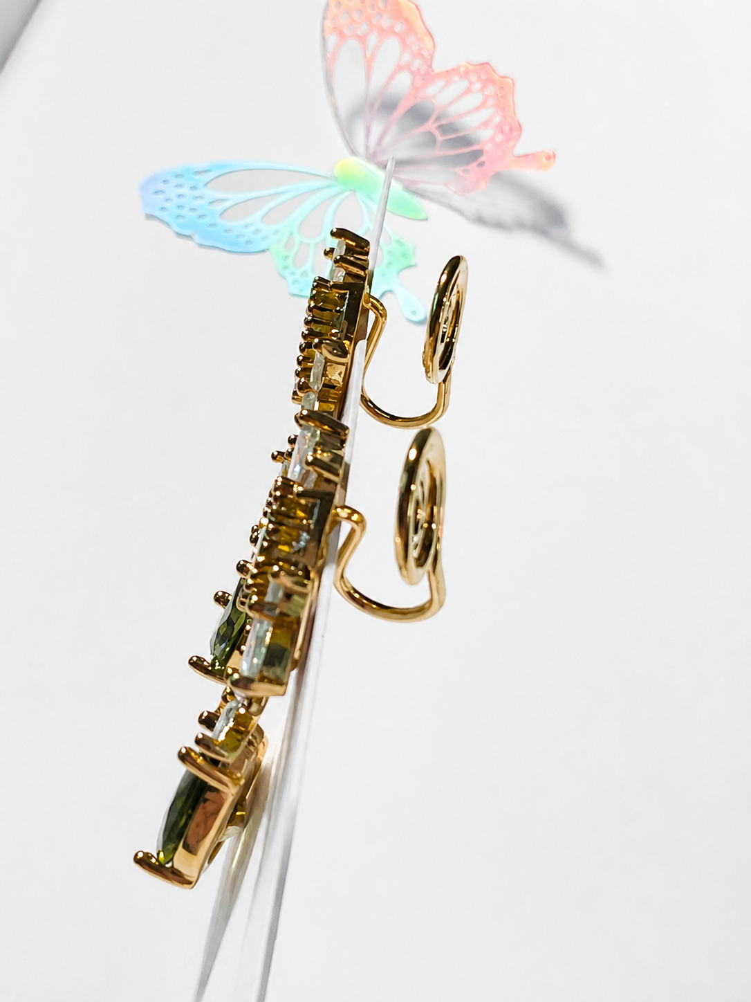 Forest Whisper Clip-On Drop Earrings