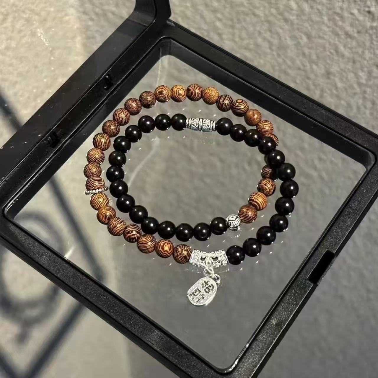 Midnight Harmony Beaded Bracelet
