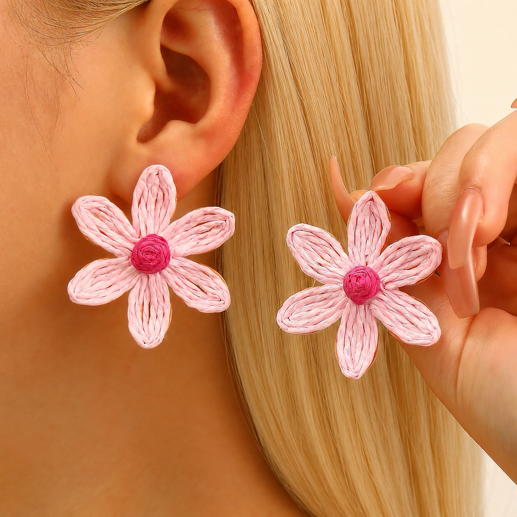 Blush Daisy Earrings