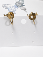 Forest Whisper Clip-On Drop Earrings