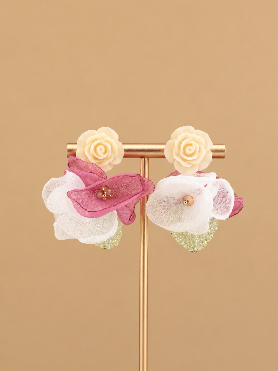 Blush Rose Garden Earrings