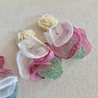 Blush Rose Garden Earrings