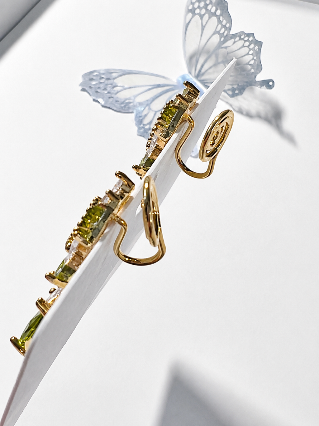 Forest Whisper Clip-On Drop Earrings