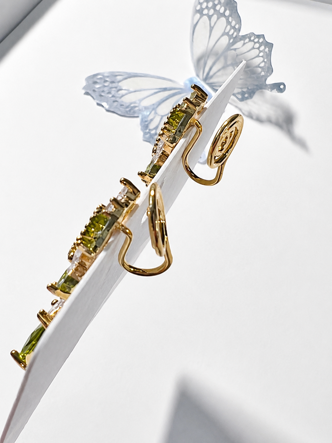 Forest Whisper Clip-On Drop Earrings