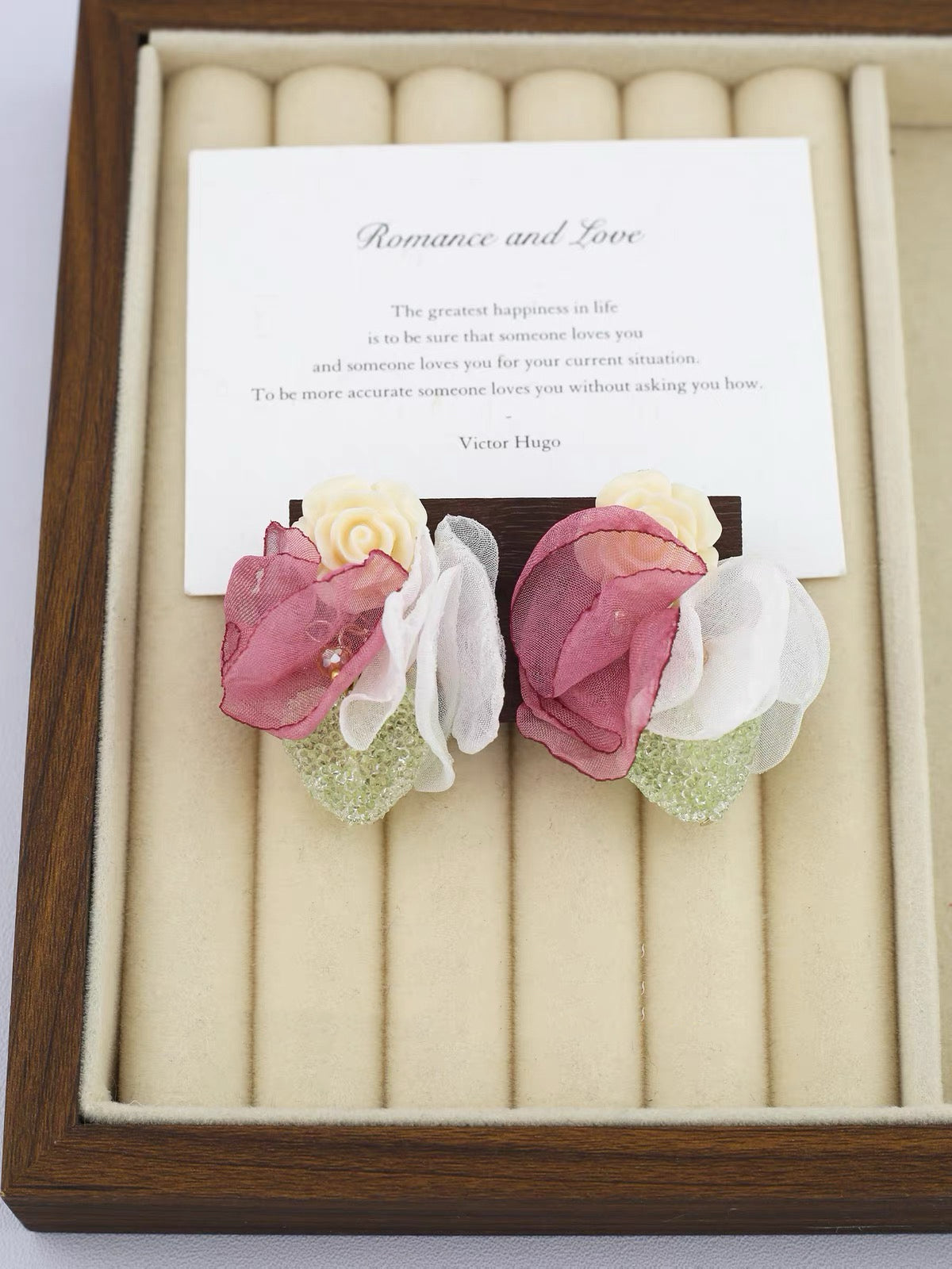 Blush Rose Garden Earrings