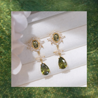 Forest Whisper Clip-On Drop Earrings