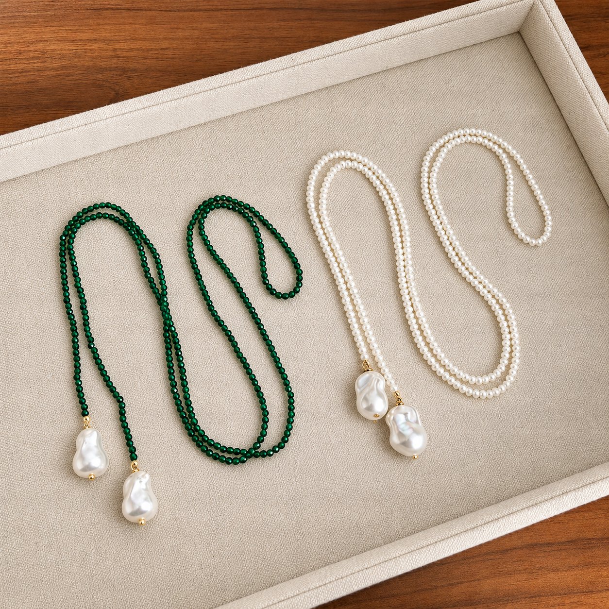 Long Pearl Strand Necklace（120cm)